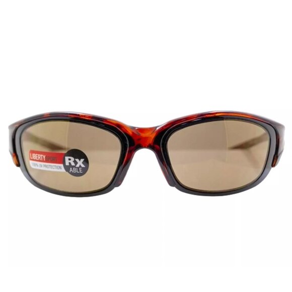 Liberty Sport Men's ACLIB013 Cross Trainer Shiny Amber / Brown Tinted Sunglasses - Picture 2 of 2
